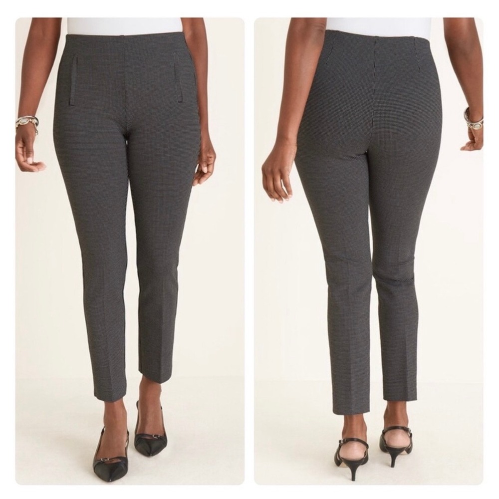 Chicos‎ So Slimming Juliet Ankle Pants Heather Gray Black Size 2 Short 12